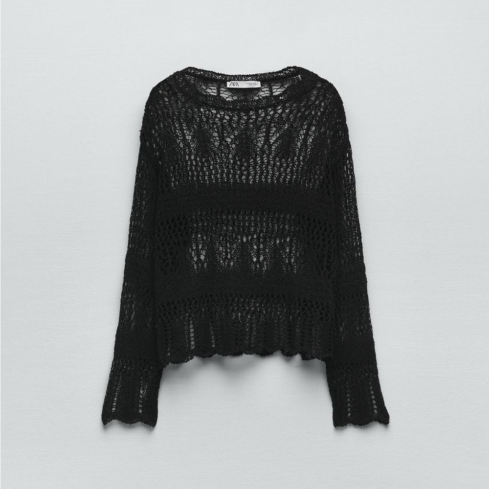 ZARA OPEN KNIT SWEATER